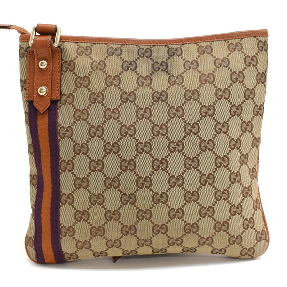 Gucci Shoulder Bag Sherry Line GG Canvas Beige - Picture 3 of 9